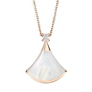 BVLGARI Divas' Dream 18K Rose Gold, Mother-Of-Pearl & Diamond Pendant Necklace